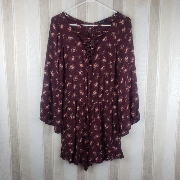 American Eagle Romper Floral Boho Size‎ Small - Picture 10 of 10